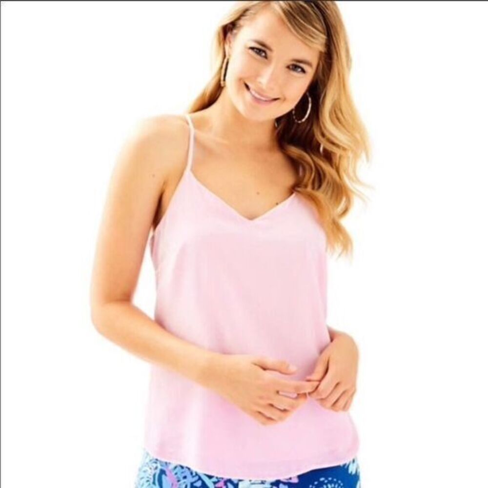Lilly Pulitzer Pink dusk Velvet Racerback tank top